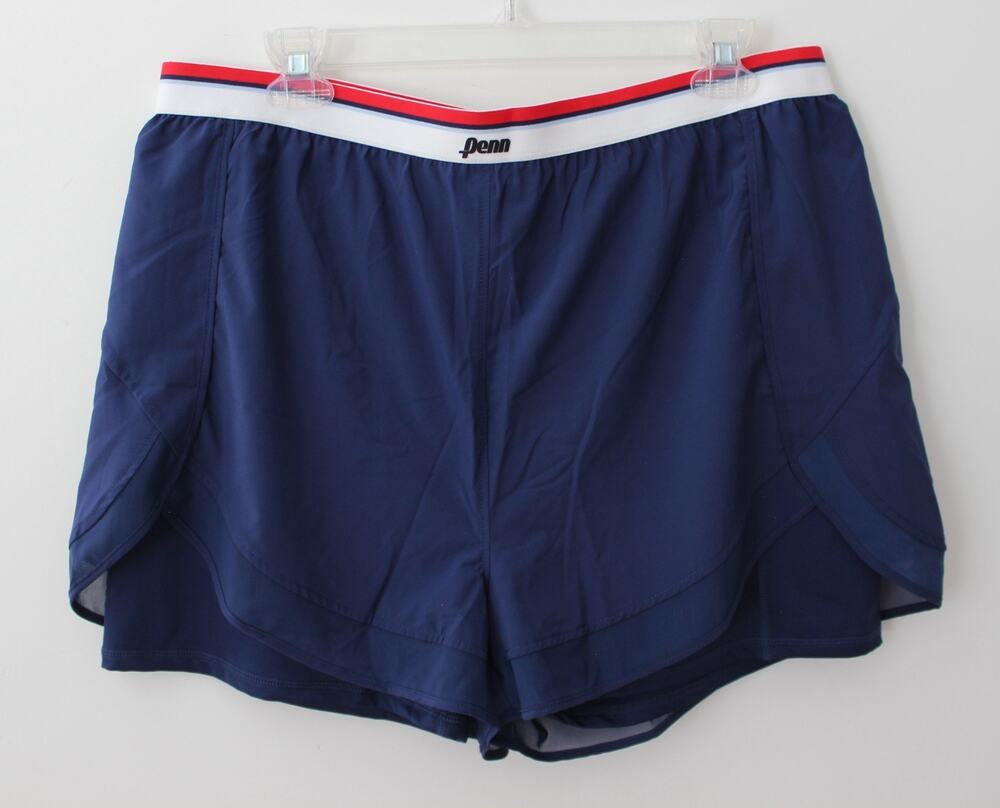 Penn Womens Mesh-Trimmed Shorts Stretchy Fabric Navy Size XL NWT